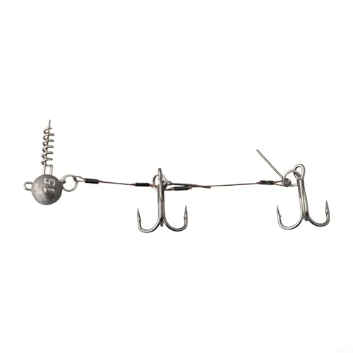 Drillingshaken Angelvorfach Set mit Korkenzieher für optimale Angelleistung (L) von wenyouya