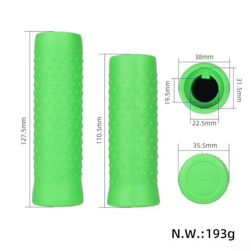 Ersatzgriffe für MAX G30 Elektroroller, aus Silikongummi mit strukturierter Struktur, um ein Verrutschen während der Fahrt zu verhindern (Gelb) von wenyouya