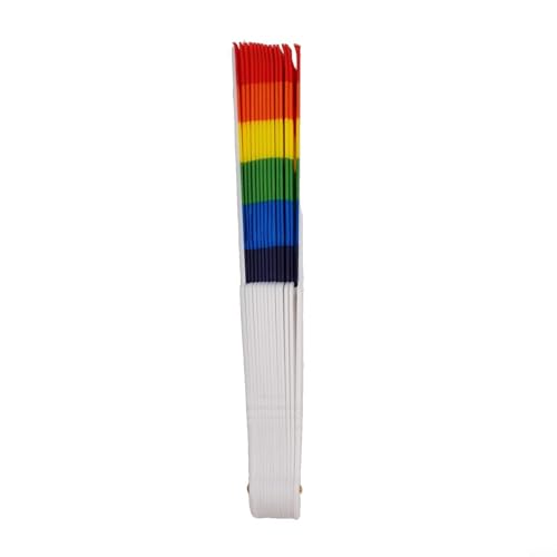 Faltbarer Ventilator mit Regenbogen-Design, perfekt geeignet für Hochzeiten und besondere Anlässe von wenyouya