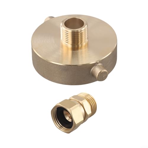Feuerhydrant Schlauchadapter 2 1/2 NST/NH Buchse für nahtlose Gartenschlauchverwendung (gerader Adapter) von wenyouya