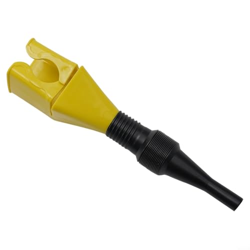 Flexibler, faltbarer Öltrichter mit eingebautem Filter zum Ablassen von Öl und Flüssigkeiten, Schnapp-Design bietet sicheren und auslaufsicheren Betrieb (gelb) von wenyouya