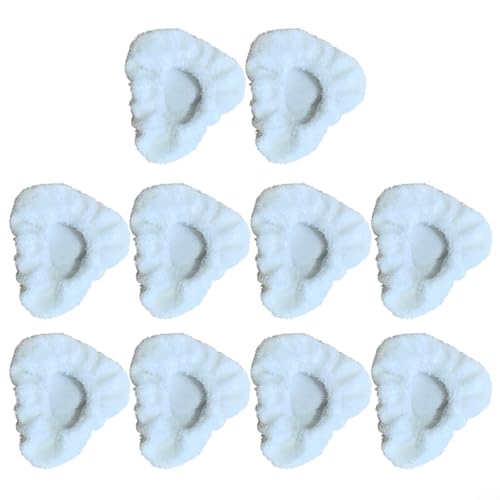 Für Dupray Awasky Dampfreiniger, kleine dreieckige Motorhauben, 5/10 Stück, wiederverwendbare Mikrofaser-Reinigungspads, maschinenwaschbar zur Staub- und Schmutzentfernung (10 Stück) von wenyouya