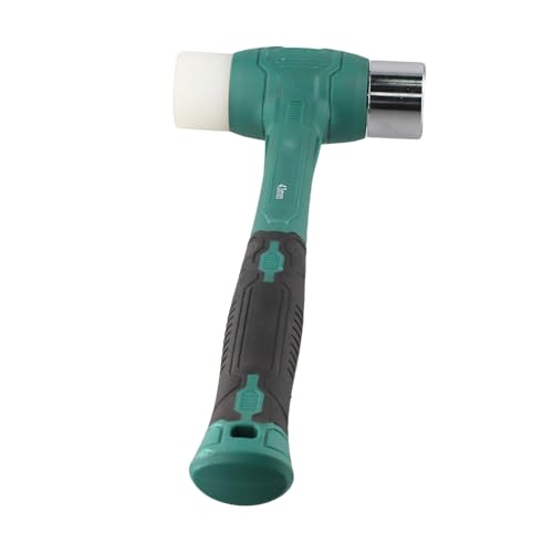 Gummihammer mit austauschbarem Kopf mit hoher Elastizität und rutschfestem Antivibrationsgriff zum Schutz von Oberflächen während (43 mm) von wenyouya