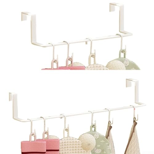 Heizkörper-Handtuchhalter mit Haken zum Aufhängen von Handtüchern, Kleidung und kleinen Gegenständen, kein Stanzen, einfache Organisation, Metallmaterial (weiß) von wenyouya