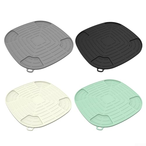 Hitzebeständige Silikonmatte für NJ Crispi Air Fritteuse, leicht zu reinigen und perfekt für den täglichen Gebrauch (weiß) von wenyouya