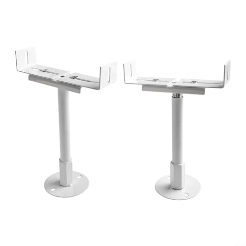 Höhenverstellbare Aluminium-Kühlerhalterungen, 2 Stück, für Bodenmontage, unterstützt Gusseisen-Heizkörper mit salzbeschlagbeständiger Konstruktion (verstellbar 21–26 cm) von wenyouya