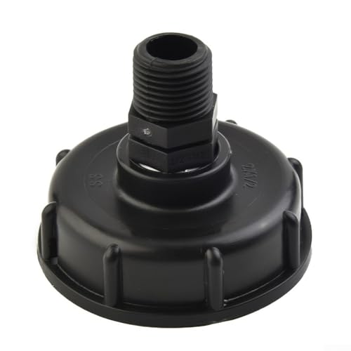 IBC-Tankadapter aus Kunststoff mit 60 mm Grobgewinde für Gartenschlauch, Anschluss von 2 und 3/4 Innengewinde, passend für gängige IBC-Behälter (20 mm) von wenyouya