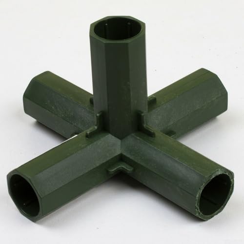 Kunststoff-Stangengelenk-Adapter für den Außenbereich, Garten, Gewächshäuser, kompatibel mit PVC und Metall (C), 4 Stück von wenyouya