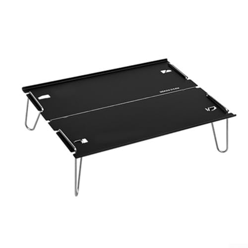 Leichter und wasserdichter Outdoor-Tisch, perfekt für Picknicks, einfach zu verstauen und zu transportieren (29,8 x 21 x 8,4 cm, schwarz) von wenyouya