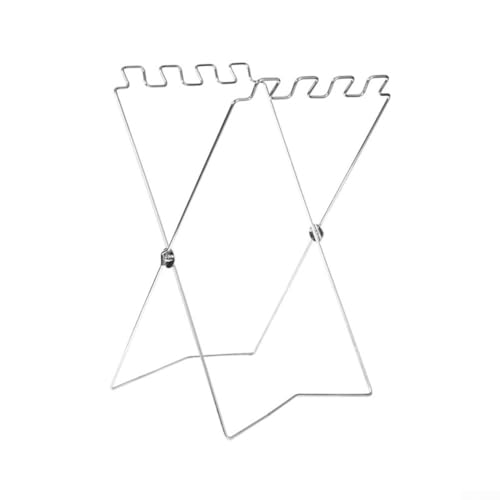 Müllsackhalter Ständer für den Außenbereich, faltbares Design macht es einfach zu tragen und aufzubewahren (Weiß (Einzelbeutel)) von wenyouya