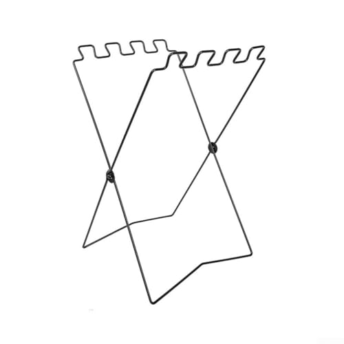 Müllsackhalter Ständer für den Außenbereich, faltbares Design macht es einfach zu tragen und aufzubewahren (weiß (schwarz (Einzelbeutel)) von wenyouya