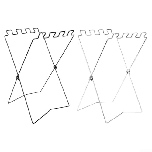 Müllsackhalter für den Außenbereich, faltbares Design macht es einfach zu tragen und aufzubewahren (weiß (2 Stück) von wenyouya