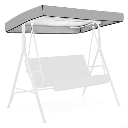 Outdoor Patio Swing Canopy Cover with Side Holes for Enhanced Protection and Storage (Gray) von wenyouya