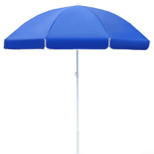 Outdoor-Sonnenschirm mit Stahllegierungsrahmen und 300D-Oxford-Gewebe-Baldachin bietet umfangreiche Schattenabdeckung für Strand, Outdoor-Markt und Picknick (Blau 2) von wenyouya