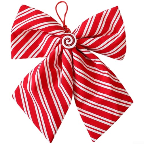 Plaid Ribbon Bow Tree Decorations with Traditional Stripe Design for Holiday Scene Arrangements and Multiple Size Options (B) von wenyouya