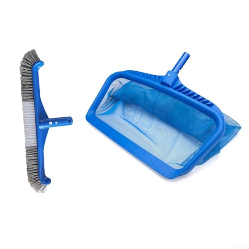 Pool-Wartungs-Set mit feinmaschigem Skimmernetz und 43 cm Bürste zur effektiven Reinigung von Blättern und Schmutz von verschiedenen Pooltypen von wenyouya