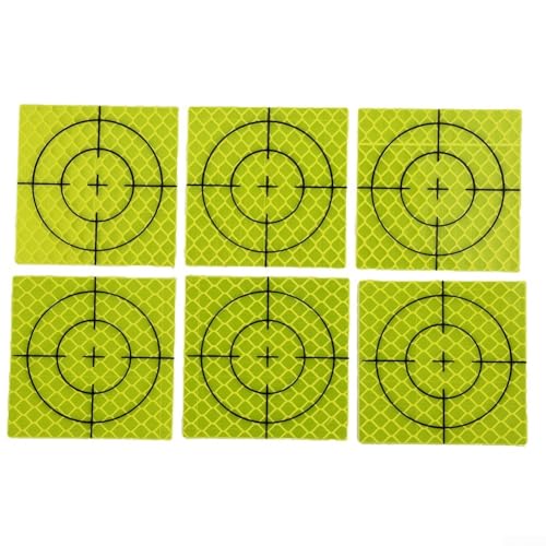 Reflektierendes Zielziel-Aufkleber-Set für Totalstation, 100 Aufkleber für Präzisionsmessung und Überwachung (D) von wenyouya
