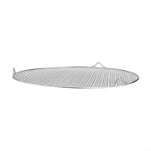 Rundes Kühlgitter aus Edelstahl mit verbessertem Luftstrom, ideal zum Backen und Grillen (35 cm) von wenyouya