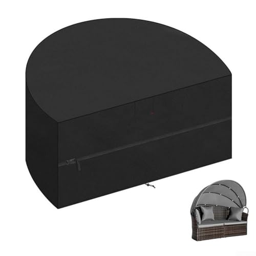 Schutzhülle Heavy Duty Lounger Island Outdoor Wasserdicht mit winddichten Kordelzügen und verstärkten Nähten für Gartenmöbel Schutz (205 x 110 x 80 cm) von wenyouya