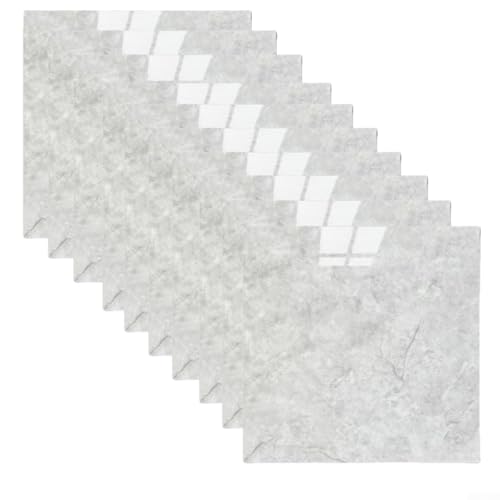 Set mit 10 selbstklebenden Wandpaneelen für Küche, Badezimmer, Dekoration, wasserdicht und pflegeleicht (grau) von wenyouya