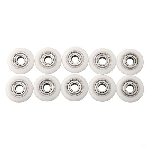 Set mit 10 verstellbaren Rollen für Duschtüren für reibungslose Funktionalität, 19/23/25 mm Durchmesser (23 mm) von wenyouya