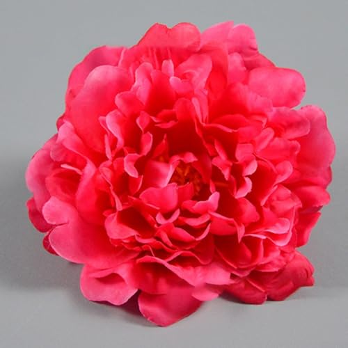 Set mit 3 künstlichen Pfingstrosen aus Seide für Hochzeitswände, Heimdekoration, Party-Mittelstücke und Bastelprojekte, realistisch und lichtbeständig (Rosenrot) von wenyouya