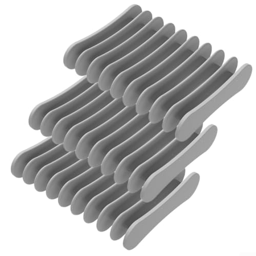 Silikon-Seifenhalter, 3-teiliges Set für effektive Entwässerung in Bad und Küche (grau) von wenyouya