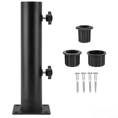 Sonnenschirmständer für den Außenbereich mit Eisenstützsystem, stabile und sichere Schirmpositionierung bei verschiedenen Wetterbedingungen (durch Typ 1) von wenyouya