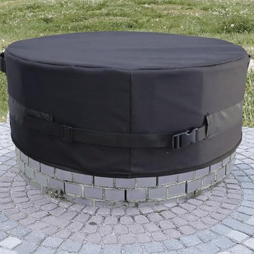 Stabile Outdoor-Herdabdeckung für Erdöfen mit verstellbaren Funktionen, um ein Wegblasen zu verhindern (D51*H8inch) von wenyouya