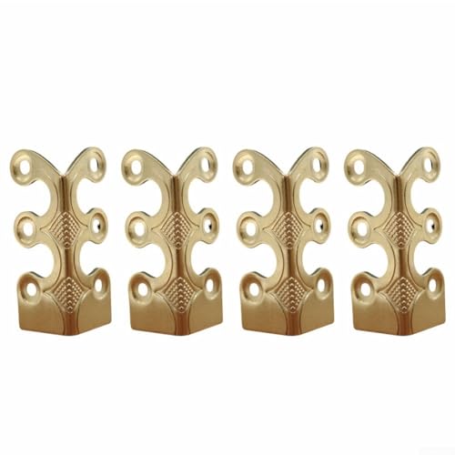 Stilvolle, antike Kupfer-Eckenschutz, verleiht Ihrem Schreibtisch oder Ihrer Wand Charme mit diesem 4er-Set (Messing) von wenyouya