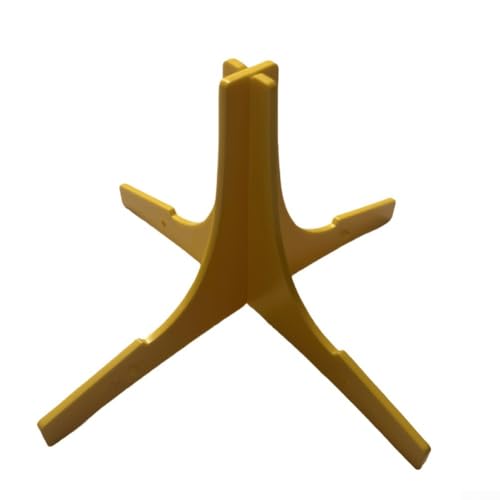 Trompetenhalter aus Kunststoff mit klappbaren Beinen für Stabilität und praktische Aufbewahrung für Musiker (gelb) von wenyouya