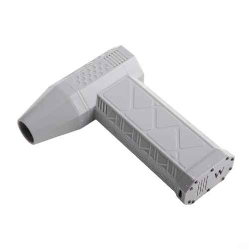 Turbo-Ventilator mit heller LED-Beleuchtung, kompaktes Design und Hochgeschwindigkeits-Motor mit 130.000 U/min (grau) von wenyouya