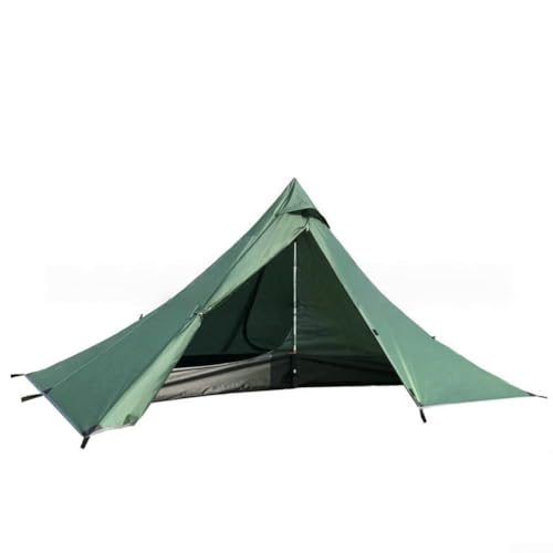 Ultraleichtes Campingzelt für 12 Personen, entworfen für einfachen Aufbau mit Trekkingstöcken, wenn Sie in der Natur unterwegs sind (grau) von wenyouya