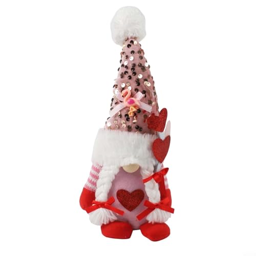 Valentines Day For Mr and For Mrs Gnome Handmade Plush Dolls, Scandinavian Style Romantic Couple Decoration for Indoor and Outdoor (Womens Love) von wenyouya