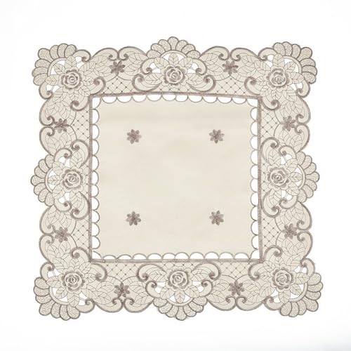Wasserdichter Tischläufer mit Blumenmuster, elegante Stickerei, ideal für Hochzeiten und Heimdekoration (40 x 150 cm) von wenyouya