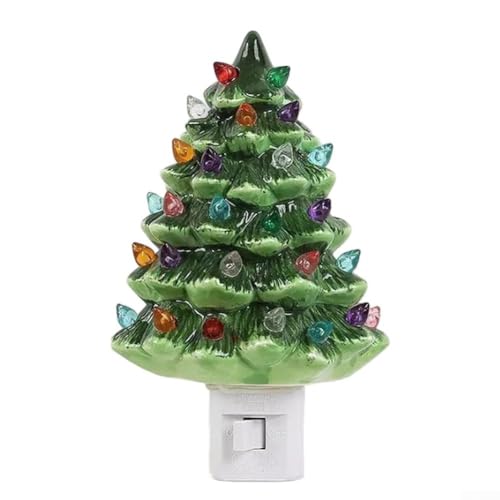 Weiches, warmes Licht, Weihnachtsbaum-Nachtlicht aus Harz, geeignet für das Hinzufügen von Ambient Glow in Ferienhaus-Arrangements von wenyouya