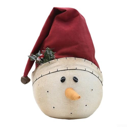 Weihnachten für den Innen- und Außenbereich Schneemann-Ornament, aus Stoff und PP-Baumwolle, entworfen, um Wärme in den Urlaub zu bringen (G) von wenyouya