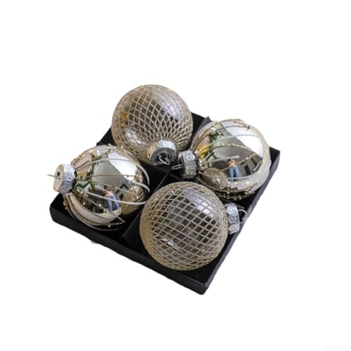 Weihnachtsanhänger zum Aufhängen, Ornamente für Baum, 4 Stück, Kunststoff, saisonale Feiertagsdekorationen, geeignet für Zuhause und Büro Weihnachtsanhänger zum Aufhängen, Ornamente für Baum, 4 Stück, Kunststoff, saisonale Feiertagsdekorationen, geeignet für Zuhause und Büro von wenyouya