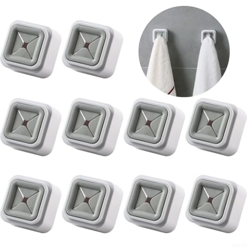 Wenyouya 10 Stück wandmontierte Handtuchhalter-Clips, selbstklebende Geschirrtuchhalter, Badezimmer-Geschirrtuchhaken, für Küche und Badezimmer Wenyouya 10 Stück wandmontierte Handtuchhalter-Clips, selbstklebende Geschirrtuchhalter, Badezimmer-Geschirrtuchhaken, für Küche und Badezimmer von wenyouya