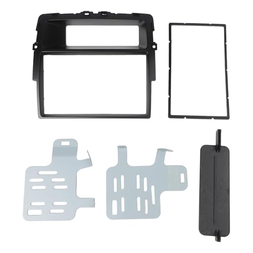 Wenyouya 2 DIN Autoradio Radioblende Blende Kit für Opel Für Vivaro Für Renault Für Trafic II Für Nissan Für Primastar, Stabiler ABS Innenraum Armaturenbrett Rahmen, Einfache Installation von wenyouya