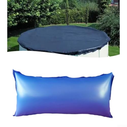 Wetterfestes, aufblasbares Poolkissen, 0,9 x 2,7 m, mit 0 3 mm dickem PVC-Material zur Minimierung von Regen- und Blattansammlungen auf Poolabdeckungen von wenyouya