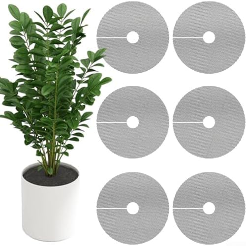 Widerstandsfähige Blumentopf-Bodenabdeckungen, Set mit 6 Gittern für effektiven Pflanzenschutz im Innen- und Außenbereich (6 Stück (30 cm) von wenyouya