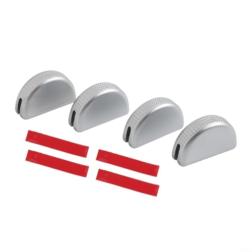 wenyouya 4-teiliges Set Discovery 3/4 Armaturenbrett Lüftungsgitter Verkleidung für Land Rover 2004–2016 Modelle Silber Kunststoff Entlüftungsverstellung Stangenabdeckungen von wenyouya