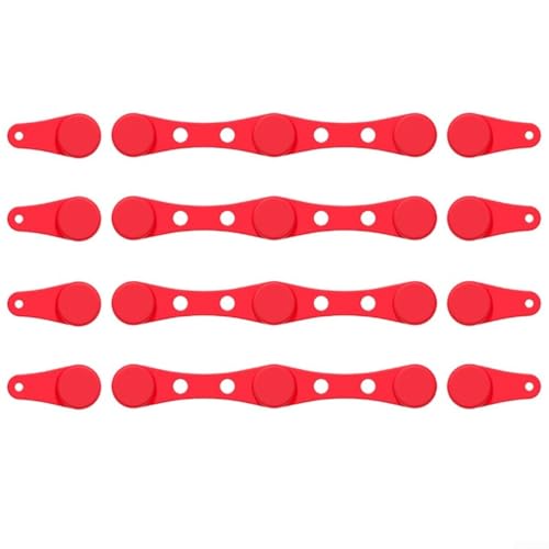 wenyouya Air Fryer Paper Liner Holder Magnetic Silicone Clips Kitchen Cooking Accessories Temperature Safe Non Scratch Basket Protection Compatible with All Air Fryer 4 Sets (Red) von wenyouya