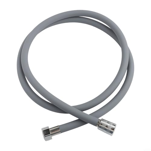 wenyouya Flexibler Duschschlauch aus Silikon, 1,5 m, langes verwicklungsfreies Sanitärrohr, kompatibel mit Standard-Duschköpfen für einfache Installation und komfortables Baden (grau) von wenyouya