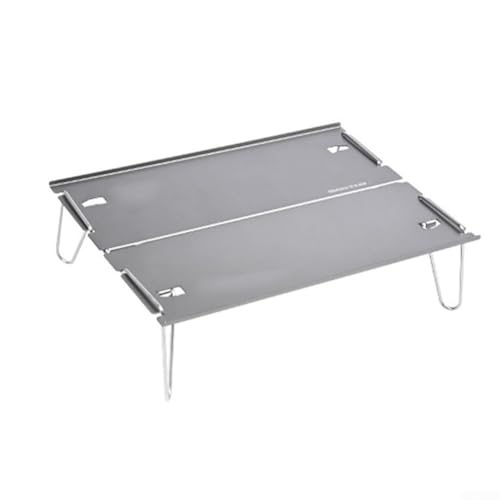 wenyouya Leichter und wasserdichter Outdoor-Tisch, perfekt für Picknicks, einfach zu verstauen und zu transportieren (29,8 x 21 x 8,4 cm, grau) von wenyouya