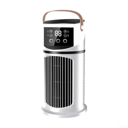 wenyouya Tragbare Klimaanlage 4-in-1 Kühlventilator Luftentfeuchter mit Nachtmodus 29,5 x 15 x 15 cm ABS Weiß von wenyouya