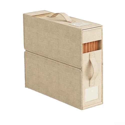 wenyouya Transparente Fenster-Aufbewahrungstaschen, 38 x 32 x 11 cm, staubdicht, Organizer für Bettwäsche, Decken, Kleidung mit Griffen (Meter, weiß) von wenyouya