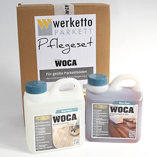 werketto Pflegeset - Woca Intensivreiniger + Woca Pflegeöl Natur von werketto