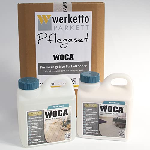 werketto Pflegeset - Woca Intensivreiniger + Woca Pflegeöl Weiß von werketto